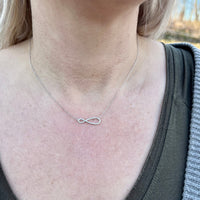 Infinity Necklace, Handmade, 14K Gold Filled