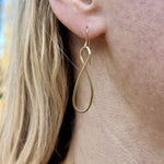 Infinity Earrings, 14K Gold Filled, Handmade