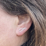 Infinite Nature Ear Climbers, Sterling Silver & Brass