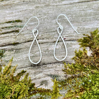 Infinity Earrings, Handmade with Sterling Silver