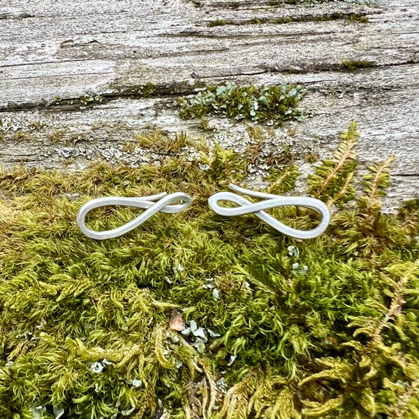 Infinite Nature Ear Climbers, Sterling Silver & Brass