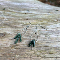 Teardrop Earrings with Healing Gemstones