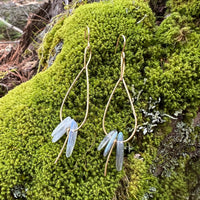 Teardrop Earrings with Healing Gemstones