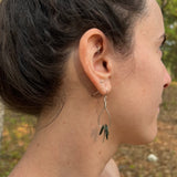 Teardrop Earrings with Healing Gemstones