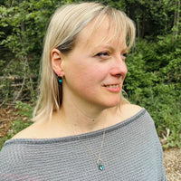 Pentagonal Necklace with Healing Gemstones in Sterling Silver or 14K Gold Filled