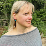 Pentagonal Necklace with Healing Gemstones in Sterling Silver or 14K Gold Filled