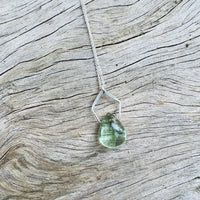 Pentagonal Necklace with Healing Gemstones in Sterling Silver or 14K Gold Filled