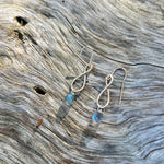 Infinite Nature Earrings 14K Gold Filled with Labradorite, Handmade