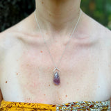 Pentagonal Necklace with Healing Gemstones in Sterling Silver or 14K Gold Filled