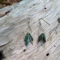 Teardrop Earrings with Healing Gemstones