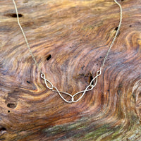 Multiple Infinity Necklace, Handmade, Sterling Silver