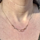 Multiple Infinity Necklace, Handmade, 14K Gold Filled