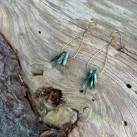 Teardrop Earrings with Healing Gemstones