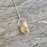 Pentagonal Necklace with Healing Gemstones in Sterling Silver or 14K Gold Filled