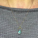 Pentagonal Necklace with Healing Gemstones in Sterling Silver or 14K Gold Filled