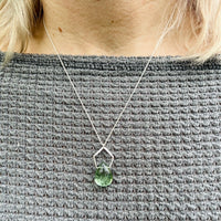 Pentagonal Necklace with Healing Gemstones in Sterling Silver or 14K Gold Filled