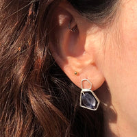 Goddess Power Earrings Handmade with Sterling Silver & Iolite