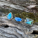 Blue Flash Labradorite Handmade Sterling Silver Rings