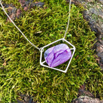 Goddess Power Pendant Handmade with Sterling Silver and Charoite